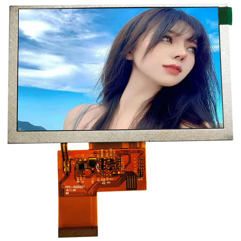 Chimei Innolux 5,0 βιομηχανικό TFT LCD 40pin RGB ψήφισμα διεπαφών 800x480 ίντσας